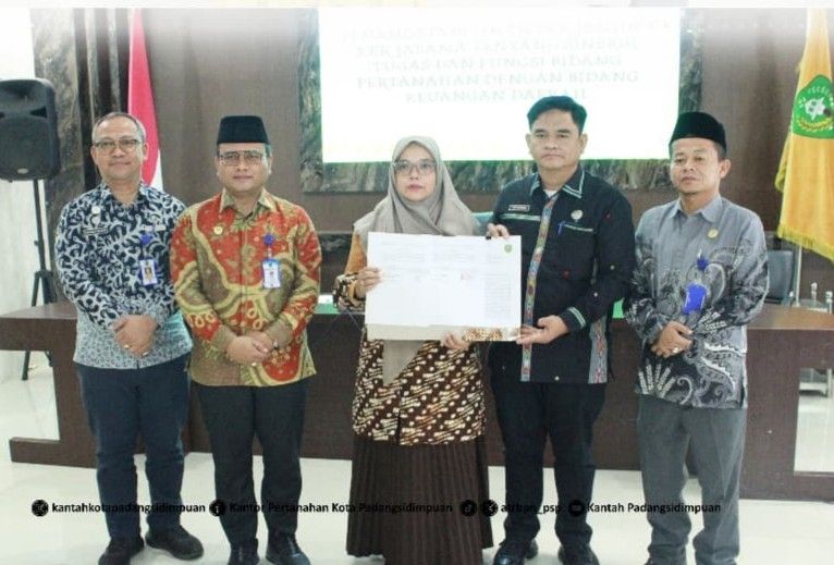 Kantah dan Pemko P.sidimpuan Perkuat Sinergi Pertanahan dan Keuangan Daerah