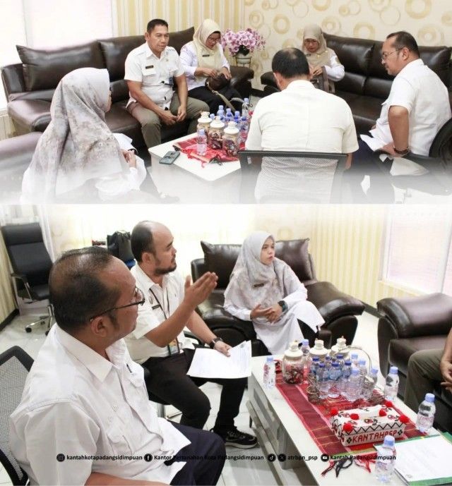 Kantah P.Sidimpuan dan Pemprov Sumut Bahas Sertipikasi Aset Tanah Pemerintah