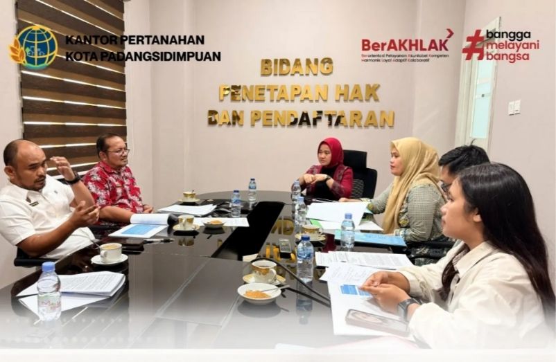 Urusan Ahli Waris Jadi Agenda, Kantah Padangsidimpuan dan BPN Sumut Gelar Koordinasi