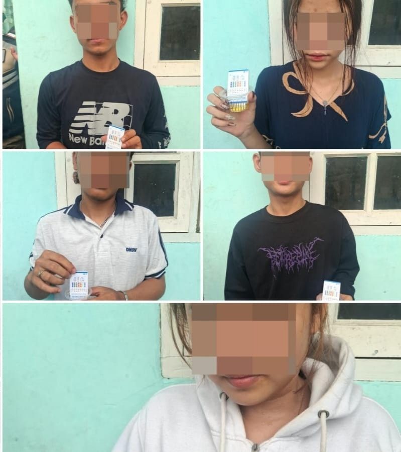 6 Orang Positif Narkoba, Polisi Temukan 3,4 Kg Ganja saat Gerebek Kos di P.Sidimpuan