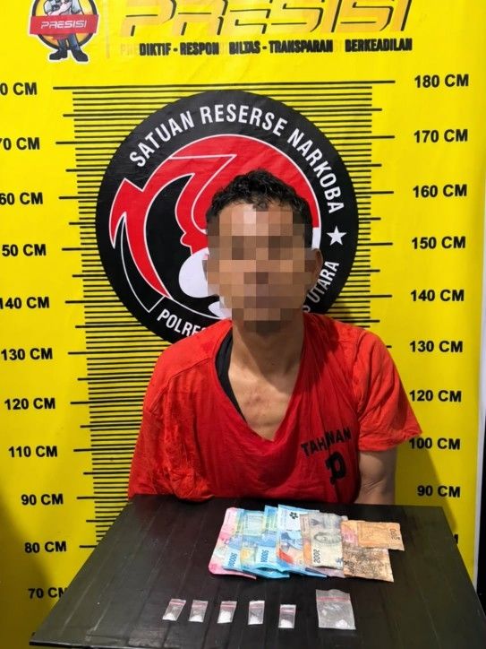 Gerebek Lokasi Diduga Sarang Sabu di Paluta, Polisi Amankan Pria dan Temukan Uang Rp 300.000