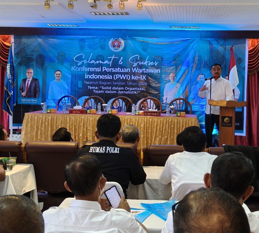 Konferensi PWI Tabagsel ke-IX, Farianda Tekankan Kesejahteraan dan Profesionalisme Wartawan