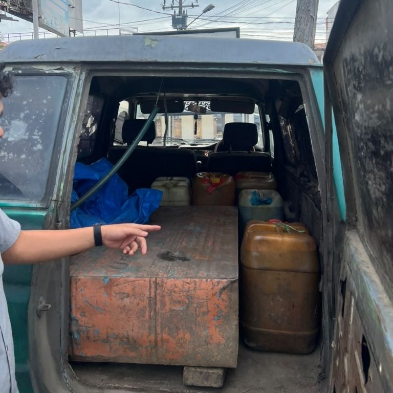 Tangki Siluman 300 Liter di Kijang Hijau Terbongkar, Dua Pemuda Diamankan Polisi di P.Sidimpuan