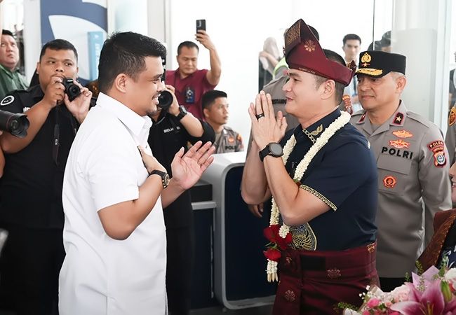 Bobby Nasution Sambut Kapolda Sonny Irawan, Siap Perkuat Kolaborasi