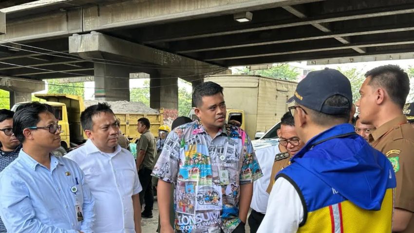 Gubsu Bobby Nasution Dukung Zulkarnaen Tangani Masalah Banjir di Jalan Letda Sudjono