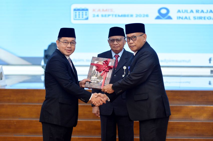 Wagub Surya Kukuhkan Kepala Perwakilan BPKP Sumut,  Perkuat Kolaborasi dan Tata Kelola Pemerintahan